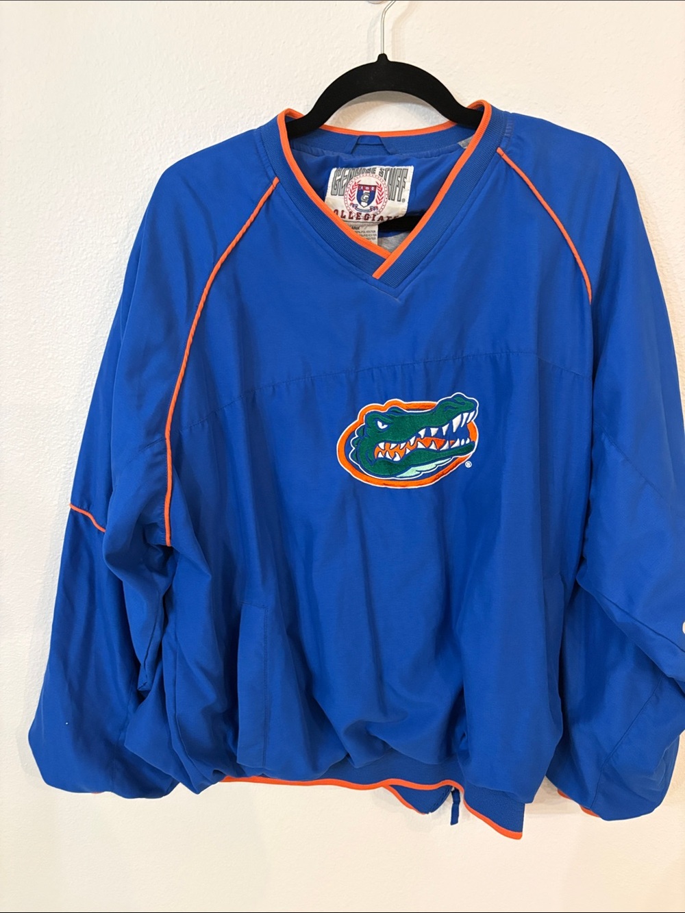 Vintage Florida Gators Blue Pullover Jacket with Orange Trim